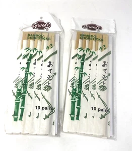 ¡NUEVO!!! 20 pares de palillos de bambú Dynasty - Imagen 1 de 3