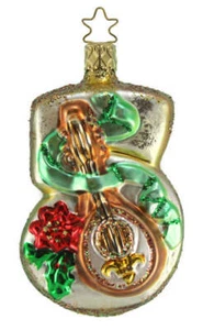 Inge Glas 5th B'Day Fabulous Five 1-018-04 German Glass Orn NEW w/FREE Gift Box - Picture 1 of 2