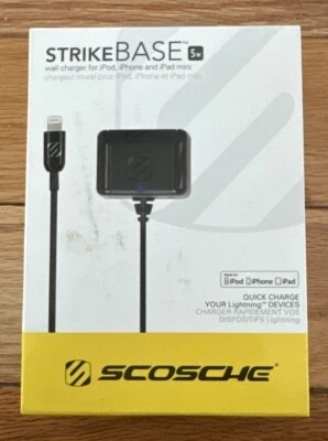 Scosche STRIKEBASE 5w Wall Charger For iPod, iPhone & iPad mini PP171013 - Image 1 of 3