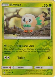 Rowlet 17/236 Reverse Holo Cosmic Eclipse Pokemon Card NM - Picture 1 of 1