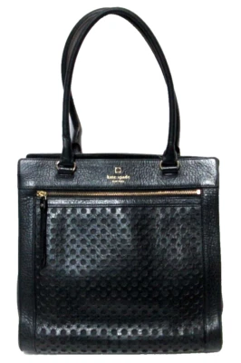 Kate Spade Perri Lane Romy Leather Satchel black handbag purse shoulder bag - Image 1 of 4