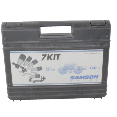 Samson Audio 7 Kit 7-Piece Drum Microphone Kit in Hard Case Tom Snare Kick CO2 - Image 1 of 4