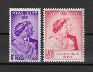 GILBERT & ELLICE ISLANDS 1949 SG 57/58 MNH - Picture 1 of 1