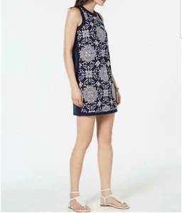 MICHAEL KORS Womens Navy Crew Neck Dress XS - Picture 1 of 7