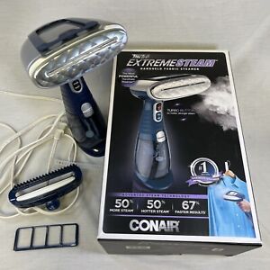 Conair Turbo Extreme Steam Handheld Fabric Steamer Model GS38 Navy Blue Tested