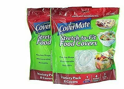 Covermate by Touch Stretch-to-fit Food Covers Reclosable Bags BPA PVC