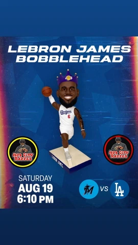 Los Angeles Dodgers Lebron  James Bobblehead SGA 8/19/2023 Pre Sale Lakers NIB Cover