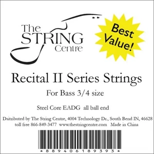 The String Centre Recital II Bass String Set 3/4 Size set - Picture 1 of 1