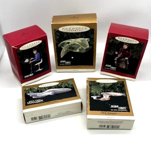 LOT 5 Vintage 1993-1996 Star Trek The Next Generation Magic Hallmark Ornaments - Bild 1 von 21
