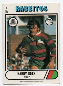 1976 Nrl Rugby League Scanlens (7) Harry EDEN Rabbitos - Picture 1 of 2