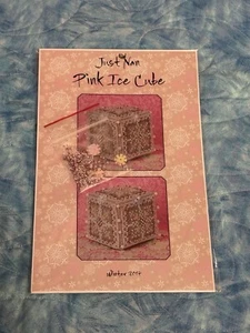 Just Nan Pansy Ice Cube Cross Stitch Chart Emb Set Pink 2017 - Picture 1 of 3