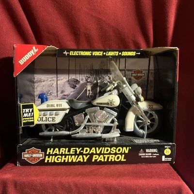 Harley-Davidson Highway Patrol Rescue Buddy L 1996 caja de entrada funciona BLANCO Foto 1 de 4