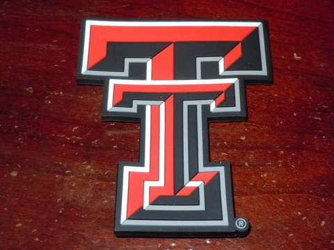 TEXAS TECH RED RAIDERS Vtg NCAA Big 12 SWC RUBBER FRIDGE MAGNET Standings Board Cover