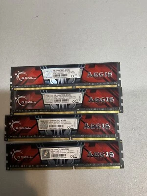 G.Skill F3-1600C11D-8GISL 4x4Gb PC3-12800 1600Mhz DDR3 Desktop Memory RAM - Image 1 of 2