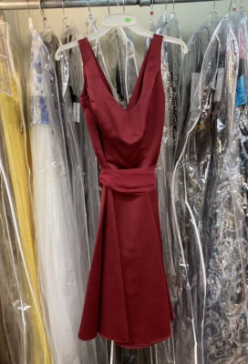 (Wine Red) Alfred Angelo Size 12 Women’s Short Formal Dress - Image 1 of 3