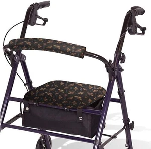 Rollator Walker Seat and Backrest Rollbar Covers Set Adjustable Soft W - Picture 1 of 12