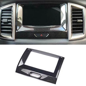 Carbon Fiber Color Inner Center Navigation frame Cover for Ford Ranger 2015-2020 - Picture 1 of 5