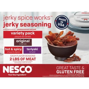 NESCO BJV-6 Jerky Spice Works 3 Flavors Variety Pack Packaging May Vary 6 - Picture 1 of 4