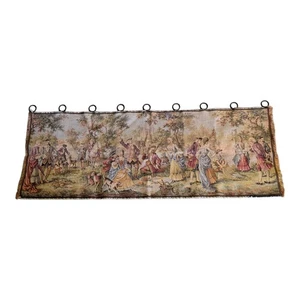 Antique Woven Wall Tapestry Art Romantic Victorian M - Picture 1 of 10
