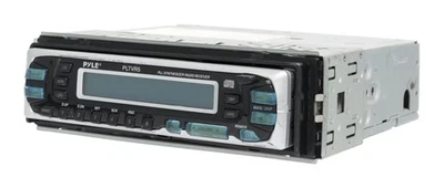 Aftermarket Pyle PLTVR5 AM FM Radio Receiver with Pull Out 5" TV Display Screen - Image 1 of 4