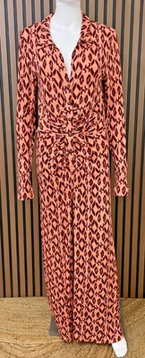 Mono boho Free People Shayla para mujer M rosa de una pieza de viscosa pierna ancha Foto 1 de 4