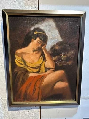 Original Oil Painting on canvas Signed  Artwork 18" x 22" - Image 1 of 3