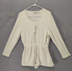 Miss Selfridge Strampler Damen 10 Ivory Fuzzy Cozy Lounge Einteiler Langarm - Bild 1 von 18