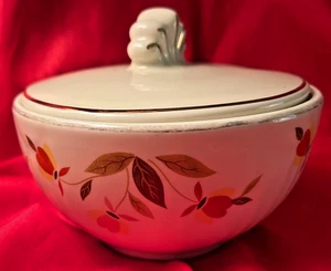 HALL'S AUTUMN LEAF kleine Schüssel mit Deckel mit Ausschnitt - Bild 1 von 4