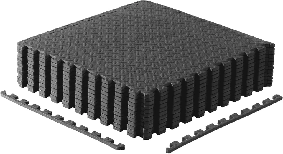 Alfombra rompecabezas de espuma EVA entrelazada - Azulejos para pisos de gimnasio y ejercicio en casa Foto 1 de 4