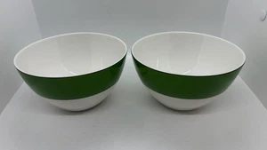 [Lot of 2] Kate Spade New York Lenox Rutherford Circle Green Cereal Soup Bowl - Picture 1 of 5