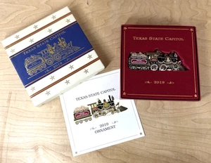 Texas State Capitol Holiday Christmas Ornament 2019 "Lone Star Locomotive" - Picture 1 of 6