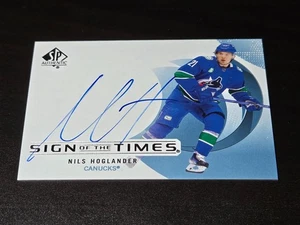 2024-25 SP Authentic Nils Hoglander SIGN OF THE TIMES AUTO Vancouver Canucks NHL - Picture 1 of 1