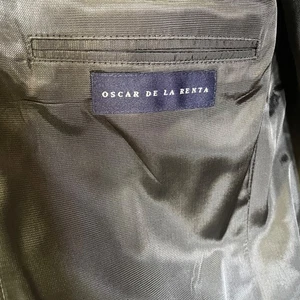 Oscar de la Renta Men’s Suit (Jacket & Pants Set) Grey Pinstripe 100% wool - Picture 1 of 13