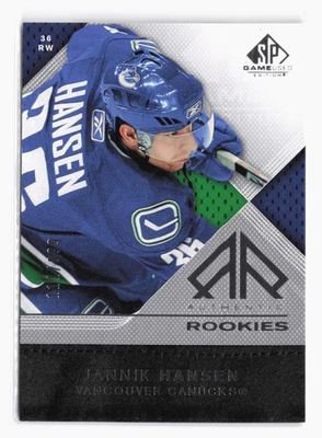 2007-08 SP Game Used #104 Jannik Hansen #/999 Vancouver Canucks Rookie SP - Image 1 of 2