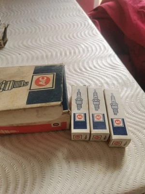 AC Delco R45TS Spark Plugs Set of 3 Chevy GMC Buick Cadillac Pontiac Olds V8 - Image 1 of 4