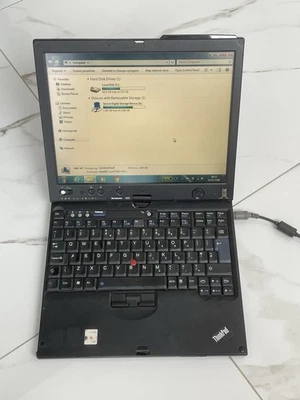 Lenovo Thinkpad X60 Laptop 1.50 GHz Dual Core 2GB RAM 128GB SSD Windows - Image 1 of 4