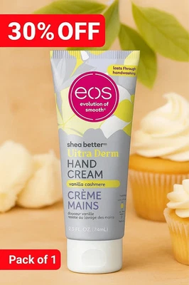 EOS Shea Better Hand Cream  | Vanilla Cashmere Lotion Instant Hydration 2.5oz - Image 1 of 4