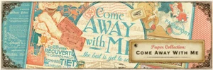 SPECIAL 12-PK Graphic45 COME AWAY WITH ME PATTERN/SOLID 6x6 PAPERS scrapbooking - Picture 1 of 13