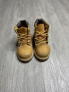 Timberland Wheat Boots Unisex Toddler Size 5c Nubuck Waterproof 12809 Preowned
