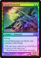 Cloud Elemental FOIL Magic 2011 / M11 NM Blue Common MAGIC MTG CARD ABUGames