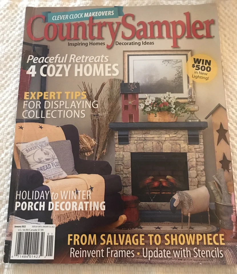COUNTRY SAMPLER JANUARY 2022 Cozy Homes VOL 39 #1 Foto 1 de 1