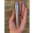 Silver Metal Cone Holder Tube Key Ring Water Resistant Gift