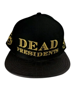 Vault Harlem Dead Presidents Hat Cap Color Black Yellow/Gold Logo - HTF Rare New - Picture 1 of 6