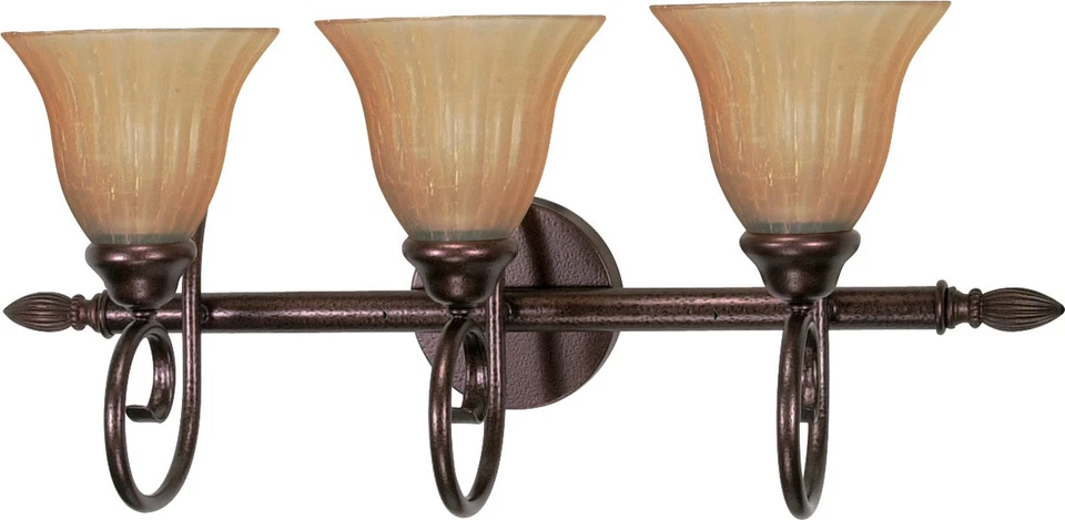 Moulan 3 Light 25 inch Copper Bronze LED Vanity Wall Light Orig $170 - Image 1 of 1