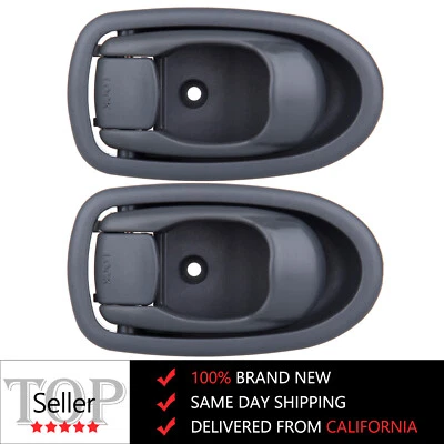 2 Piezas Para 01-04 Kia para Manijas de Puerta Spectra Gris Interior Delantero Trasero Lado Izquierdo Foto 1 de 4