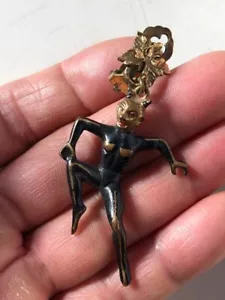 Devil Red Antique Jewelry Skull 1930-1940s Vintage Rare collection From Japan - Picture 1 of 6