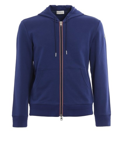 Cardigan uomo vintage blu Moncler maglia felpa con cappuccio 3XL ORLO come grande