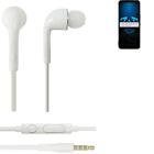 Kopfhörer für Asus ROG Phone 5 Ultimate headset Ohrstöpsel in ear plug weiß