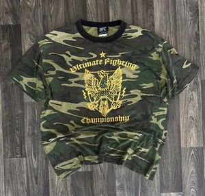 Vintage UFC Shirt Mens XL Green Camo Short Sleeve T - Picture 1 of 4