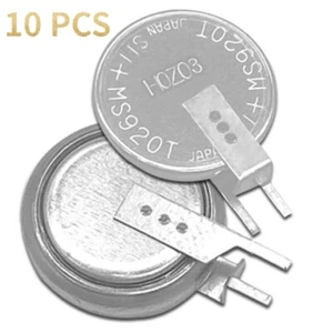 Rechargeable 10PCS Button Battery 6.5mAh For Meters Back Power 3V MS920T-FL27E - Picture 1 of 8